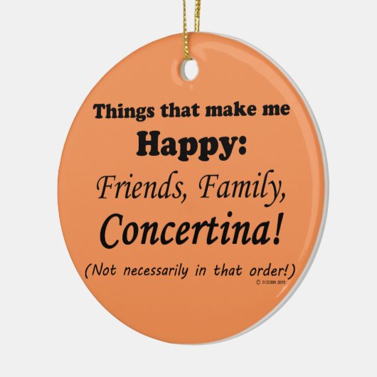 コンセルティーナが私を幸せに セラミックオーナメント (左)