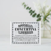 コンセルティーナ免許 ポストカード (スタンド正面)