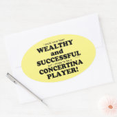 コンセルティーナ富裕層と成功したオーバルシール 楕円形シール (封筒)