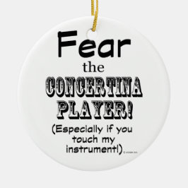 コンセルティーナ選手を恐れる セラミックオーナメント