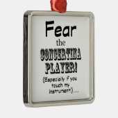 コンセルティーナ選手を恐れる メタルオーナメント (右)