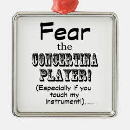 コンセルティーナ選手を恐れる メタルオーナメント