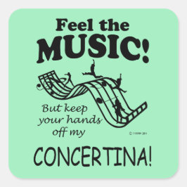 コンセルティ感じナザミュージックスクエアステッカー スクエアシール