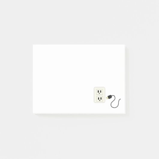 コンセントとコード ポストイット (正面)