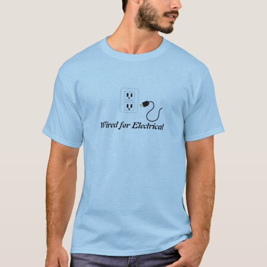 コンセントとフレーズ Tシャツ (正面)