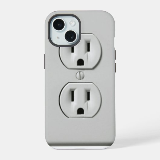 コンセント – iPhone 15ケース (裏面)