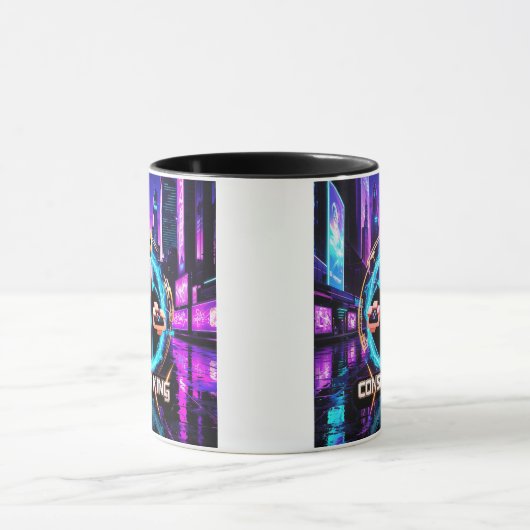 "コンソールキング:レトロゲーマーデザイン" マグカップ (中央)