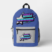 コンソールゲーマーY2Kスタイル プリントバックパック (正面)