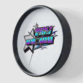 コンソールゲーマーY2Kスタイル 壁時計 (傾斜)