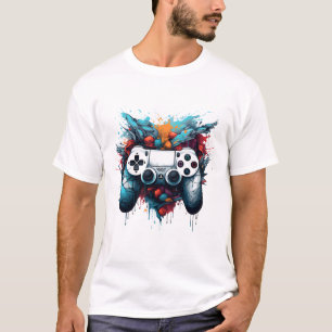 コンソールコマンダー：ゲームコントローラ Tシャツ