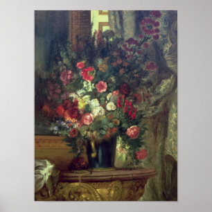 コンソール1848-49年の花のつぼ ポスター
