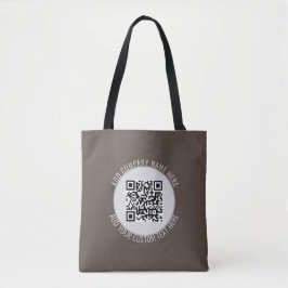 コンタクトフリーカフェ モダン コンタクトレス スキャン ミー QR トートバッグ