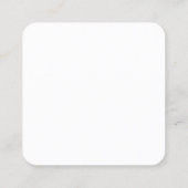 コンタクトレスGoogleレビューQRコードリンク スクエア名刺 (裏面)