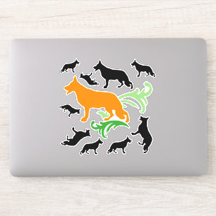 コンタースタンプGerman Shepherd Dog シール