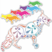 コンターステッカーのドイツの羊飼い犬 シール (正面)