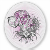 コンターステッカー入れ墨グレートダン シール (正面)