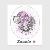 コンターステッカー入れ墨グレートダン シール (シート)