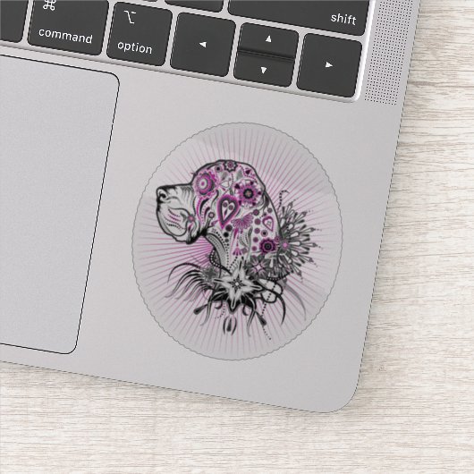 コンターステッカー入れ墨グレートダン シール (詳細)