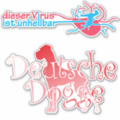 コンターステッカー写真グレートダン シール (正面)