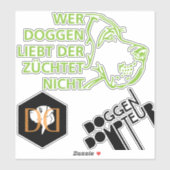 コンターステッカー大きなダン シール (シート)