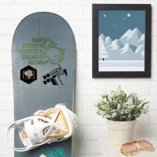 コンターステッカー大きなダン シール (スノーボード)