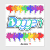 コンターステッカー大デンマーク シール (シート)