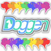 コンターステッカー大デンマーク シール (正面)