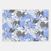 コンターハワイトロピカルリリー&プロテアフローラトリオ ラッピングペーパーシート (正面3)