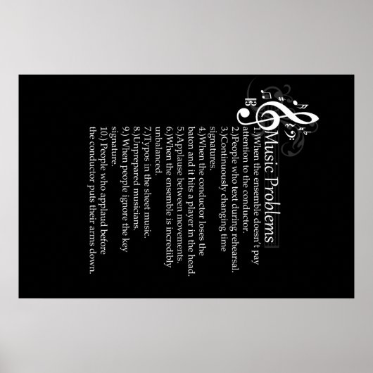 コンダクタの問題リスト ポスター (正面)