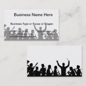 コンダクターの輪郭およびバンドは白で黒くします 名刺 (正面/裏面)