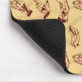 コンダクタ（茶色と色のパターン） マウスパッド (コーナー)