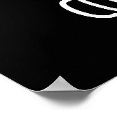 コンダックトーおもしろいター音楽指揮者ダックプンダークB ポスター (角)