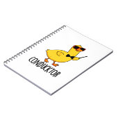 コンダック・トー 面白い音楽の指揮者 ダック・パン ノートブック (左側)