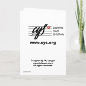 コンチェルトのInviernoの挨拶状 カード (裏面)