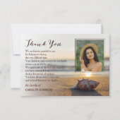 コンチオンビーチ |写真悔やみや弔慰ありがとう サンキューカード (正面)