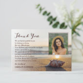 コンチオンビーチ |写真悔やみや弔慰ありがとう サンキューカード (スタンド正面)