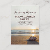 コンチオンビーチ |悔やみや弔慰ミニ祈りの言葉 エンクロージャーカード (正面)