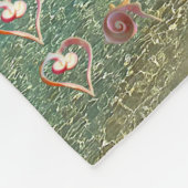 コンチシェル彫刻フリースブランケット フリースブランケット (角)