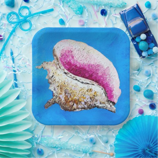 コンチシェル紙プレート ペーパープレート (パーティー)