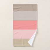 コンチシーシェルストライプの色 バスタオルセット (ハンドタオル)