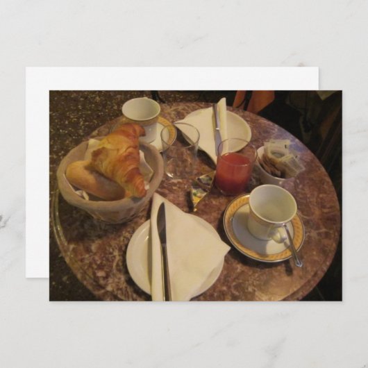 コンチネンタルブレックファースト招待状 招待状 (正面/裏面)