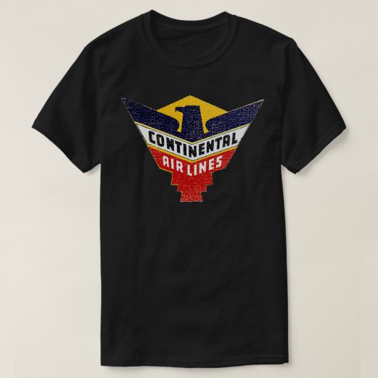 コンチネンタル航空USA Tシャツ (デザイン正面)