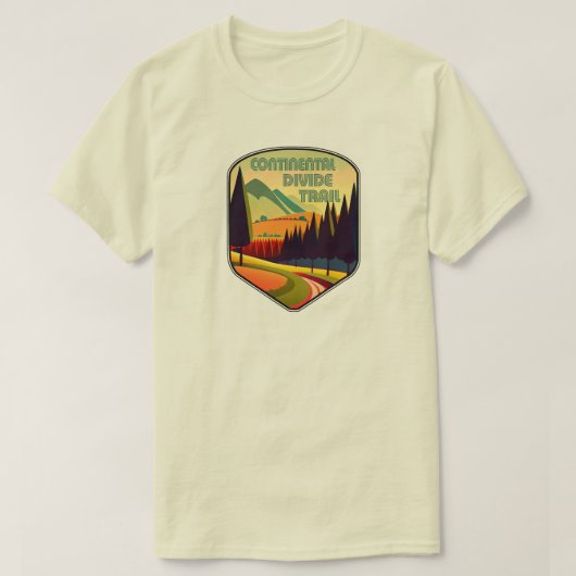 コンチネンタル・ディバイド・トレイルのカラー Tシャツ (デザイン正面)