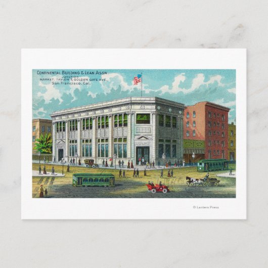 コンチネンタル・ブレッジとローン・アスン。 ポストカード (正面)