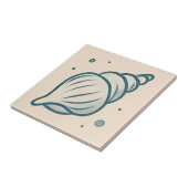 コンチミニマルシェル海岸芸術タイル タイル (側面)