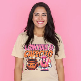 コンチャとカフェシト スペイン風スイートコーヒーパン・ドゥルセ Tシャツ