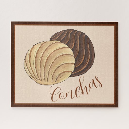 コンチャスメキシコパンダーススイートブレッドパナデリア ジグソーパズル (横)