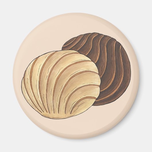 コンチャスメキシコパンダーススイートブレッドパナデリア マグネット (正面)