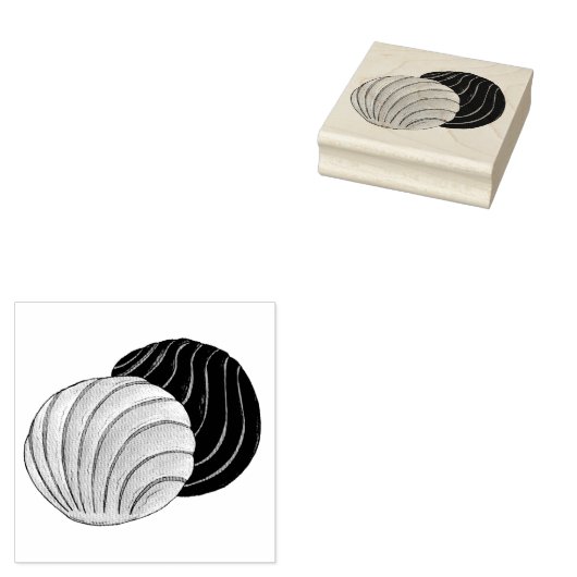 コンチャスメキシコ料理ペストリーベーカリーベイクセール ラバースタンプ (押印)