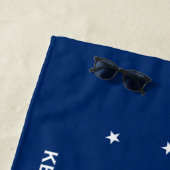 コンチ共和国国旗の鍵西フロリダ ビーチタオル (インサイチュ)